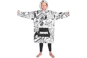 Fortnite Blanket Hoodie for Boys Teens Oversized Fleece Pullover Hooded Sweatshirt Wearable Blanket Gamer Gifts for Boys