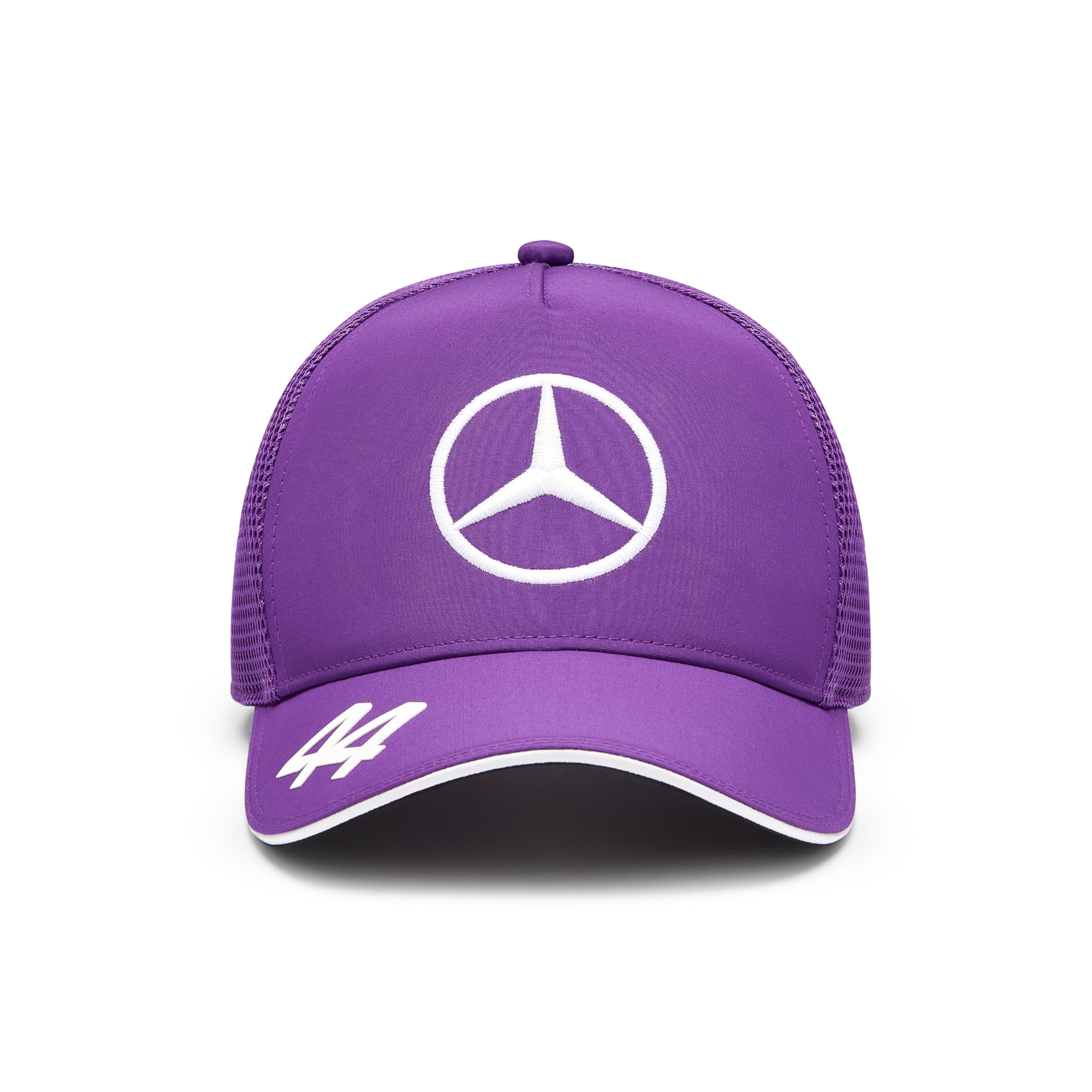 Mercedes AMG Petronas F1 2024 Lewis Hamilton Driver Trucker Cap - Purple - One Size Fits Most