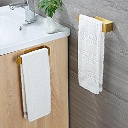 Taozun Adhesive Towel Rack/Hand Towel Holder, Gold