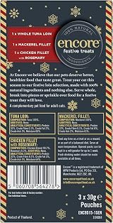 Encore 100% Natural Cat Treat Loins Festive Variety Pack 3 x 30 g Grain Free view 3