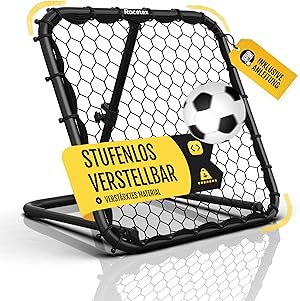 Racetex Rebounder für Fußball Kinder [STUFENLOS VERSTELLBAR] - Fußball Rebounder Kinder und Jugendliche - Prellwand Fussball für EIN besseres und abwechslungsreiches Training
