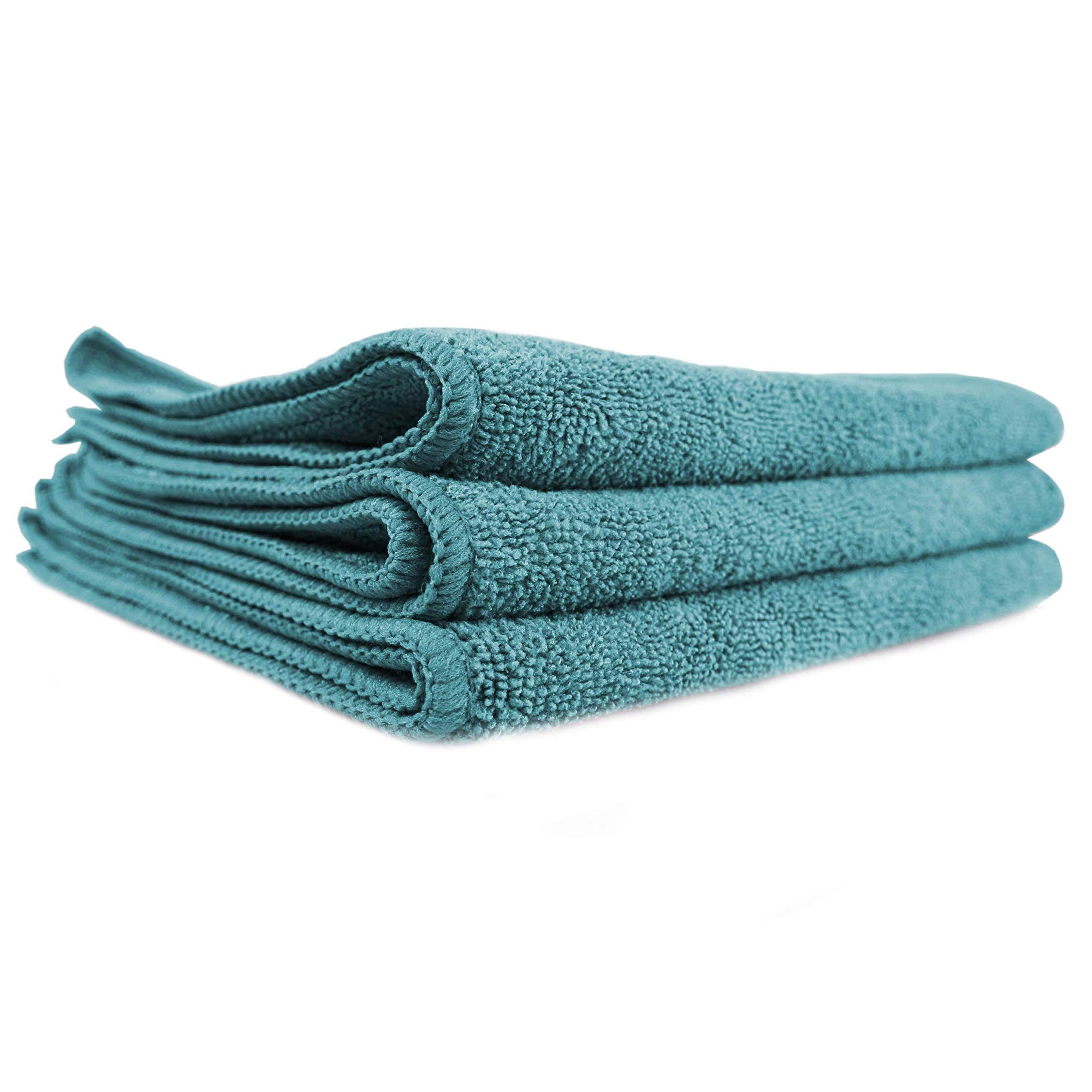 Chemical Guys MICMGREEN03 Workhorse Professional Grade Microfiber Towel, Green (16 in. x 16 in.) (Pack of 3)