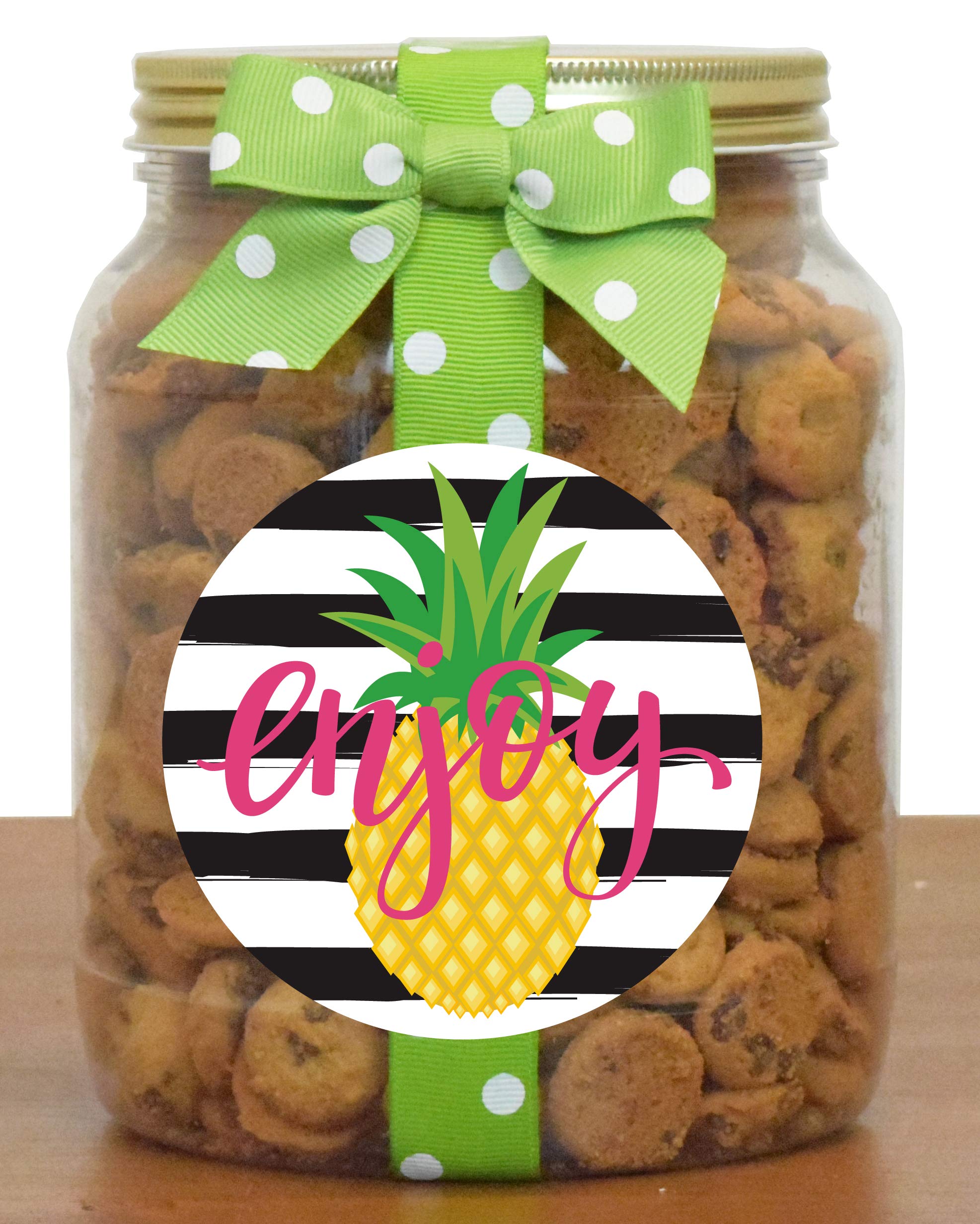Nam's Bits Chocolate Chip Cookies - "Enjoy" Half Gallon Jar (BSPA)