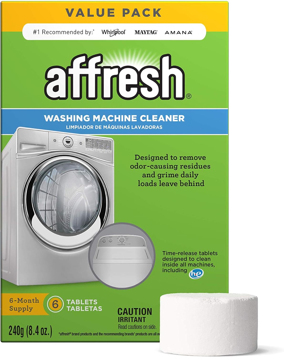 Amazon Com Affresh Washer Machine Cleaner 6 Tablets 8 4 Oz Health Personal Care