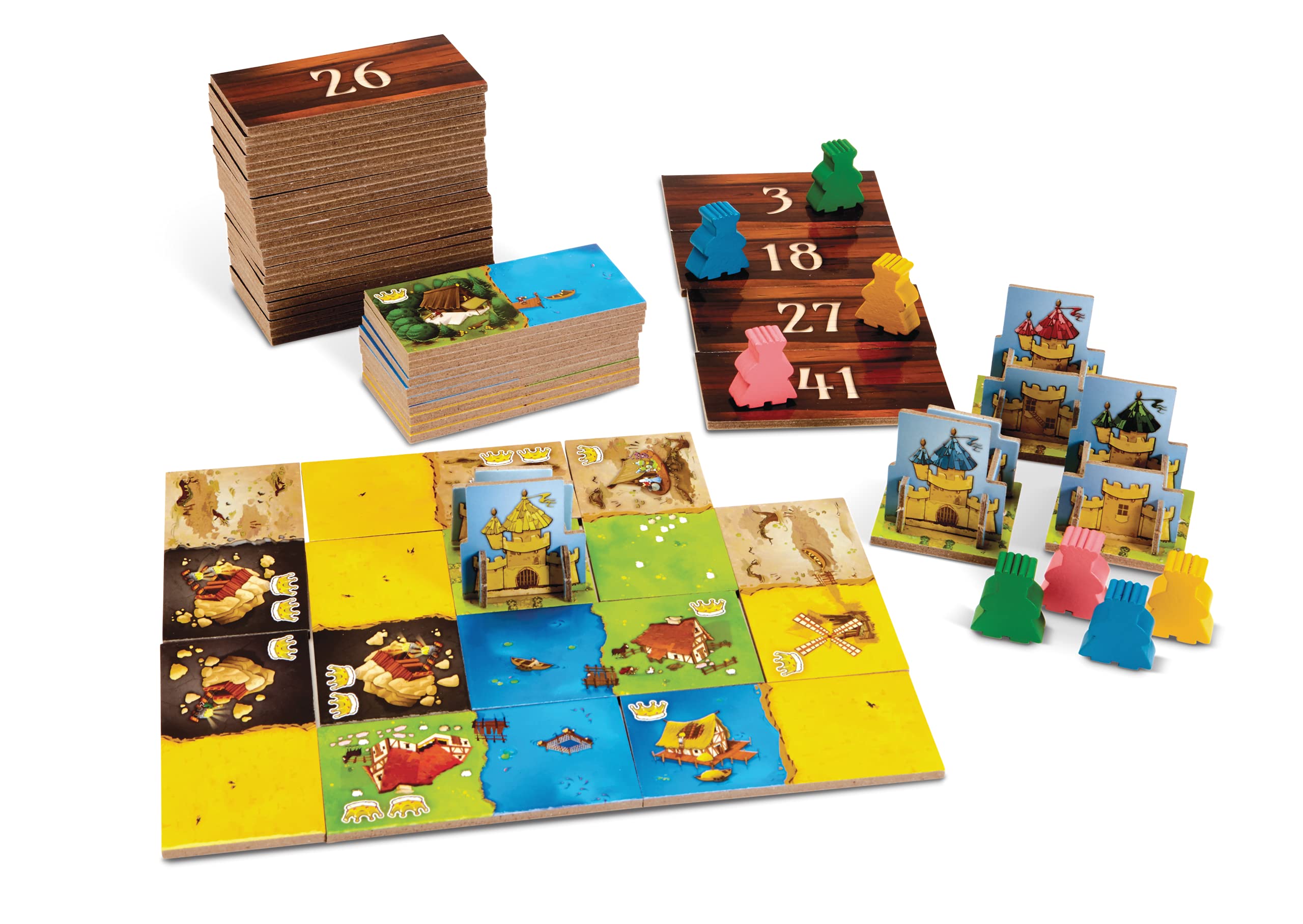 Blue Orange Games Kingdomino Award Winning Family Strategy Board Game, 2-4 players