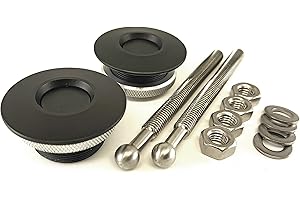 QUIK-LATCH PRODUCTS QL-38-LP/BP Quik-Latch Hood Pin Kit (Black Cerakote)