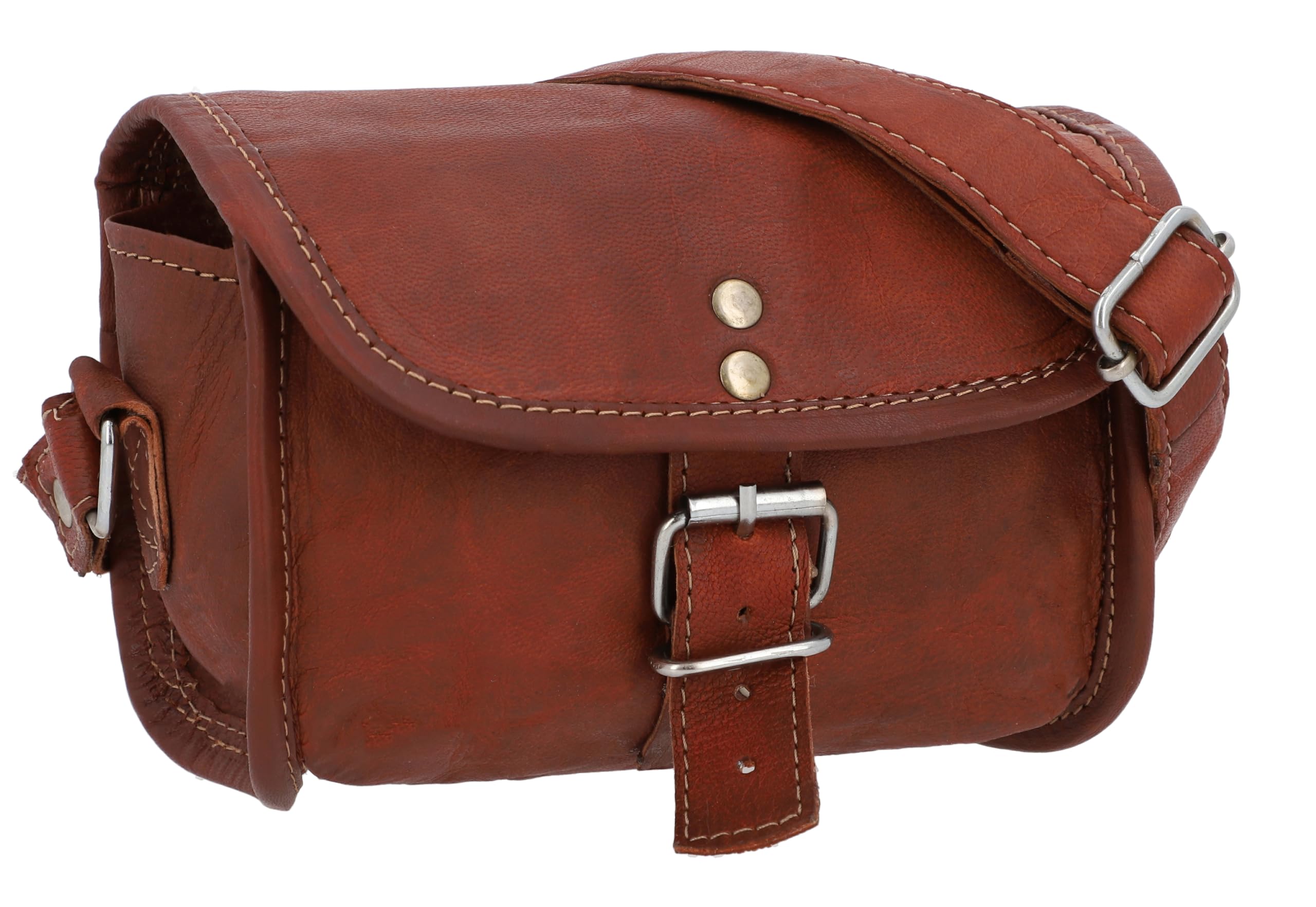 Gusti Bicycle Bag Leather - Rudi A. Handlebar Bag Saddle Bag Shoulder Bag Vintage Light Brown