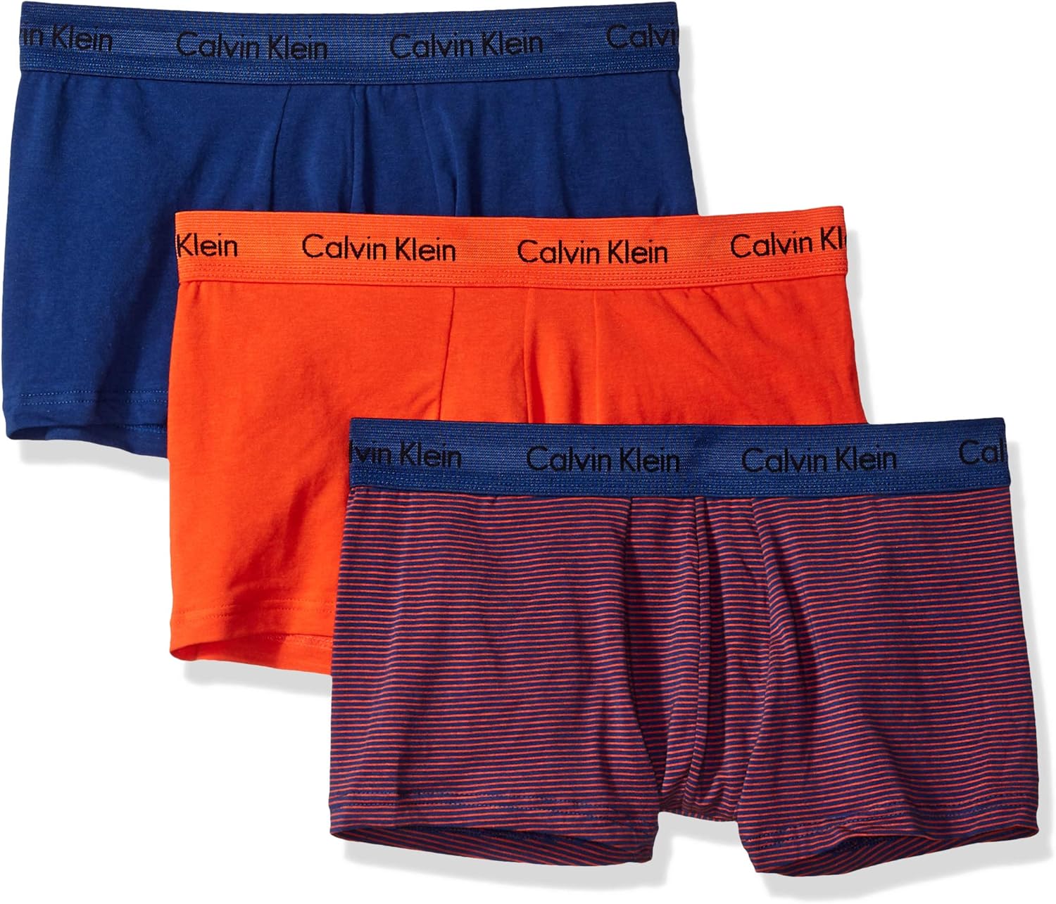 Calvin Klein Men's Cotton Stretch Low Rise Trunks: Clothing