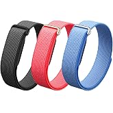 3 Pack Bands Compatible with Google Fitbit Air, Nylon Replacement Wrist Straps, Breathable Adjustable Woven Sport Loop Bands for Workout and Daily Wear