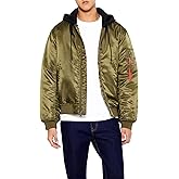 Forever 21 mens Hooded Cargo Bomber Jacket