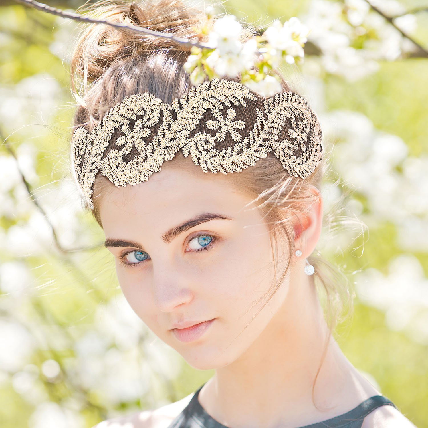7 Pieces Lace Headbands Women Girls Stretch Headband Elegant Wide Headwrap Hair Turban Accessories : Beauty