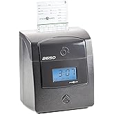 Pyramid Time Systems - Pyramid Technologies 2650 Pro Auto Aligning Time Clock, Bundle Includes: 25 Time Cards, Ribbon and 2 S