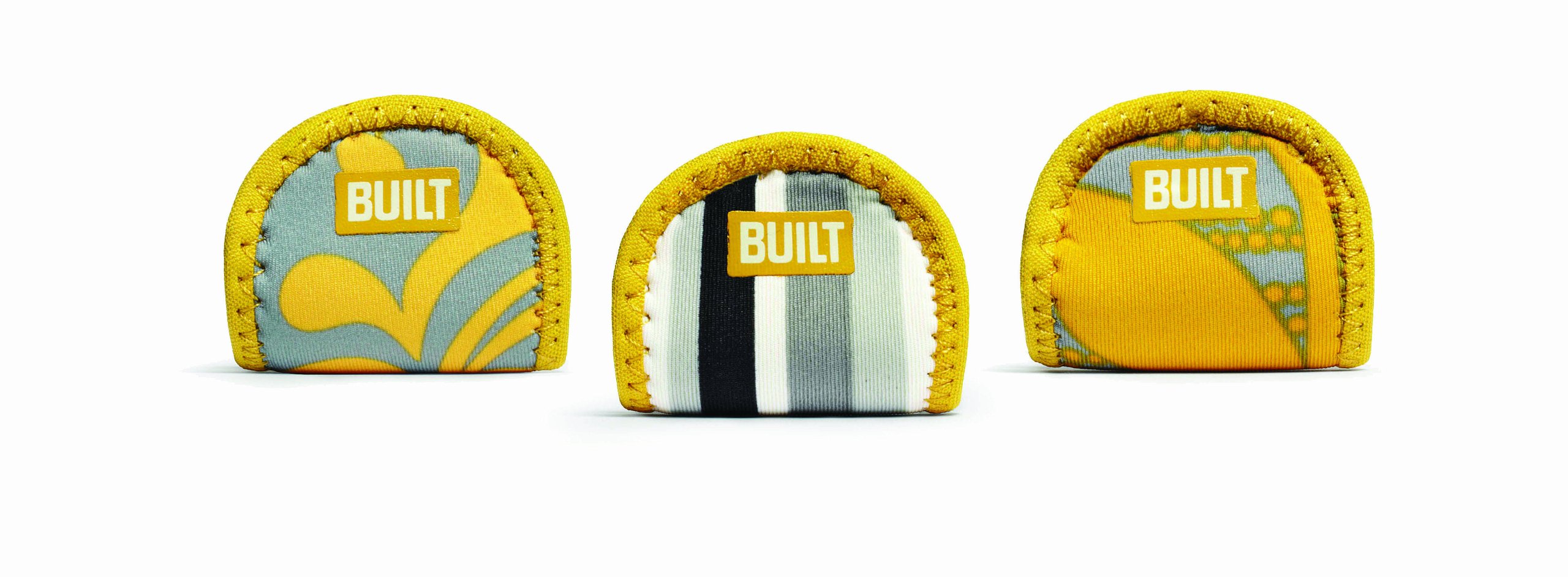 Built NY Neoprene Pot Lid Holder, Set of 3, Harvest Gold