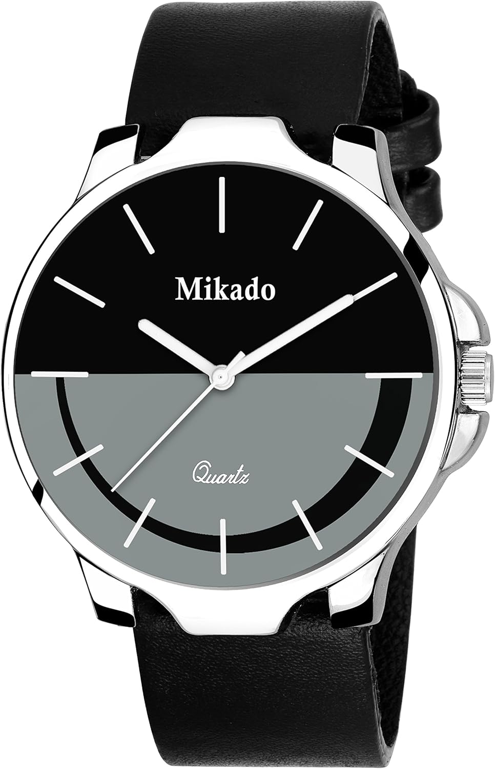 Buy Mikado Cruise Italian Leather Strap Black Dial Men's Watch Watch