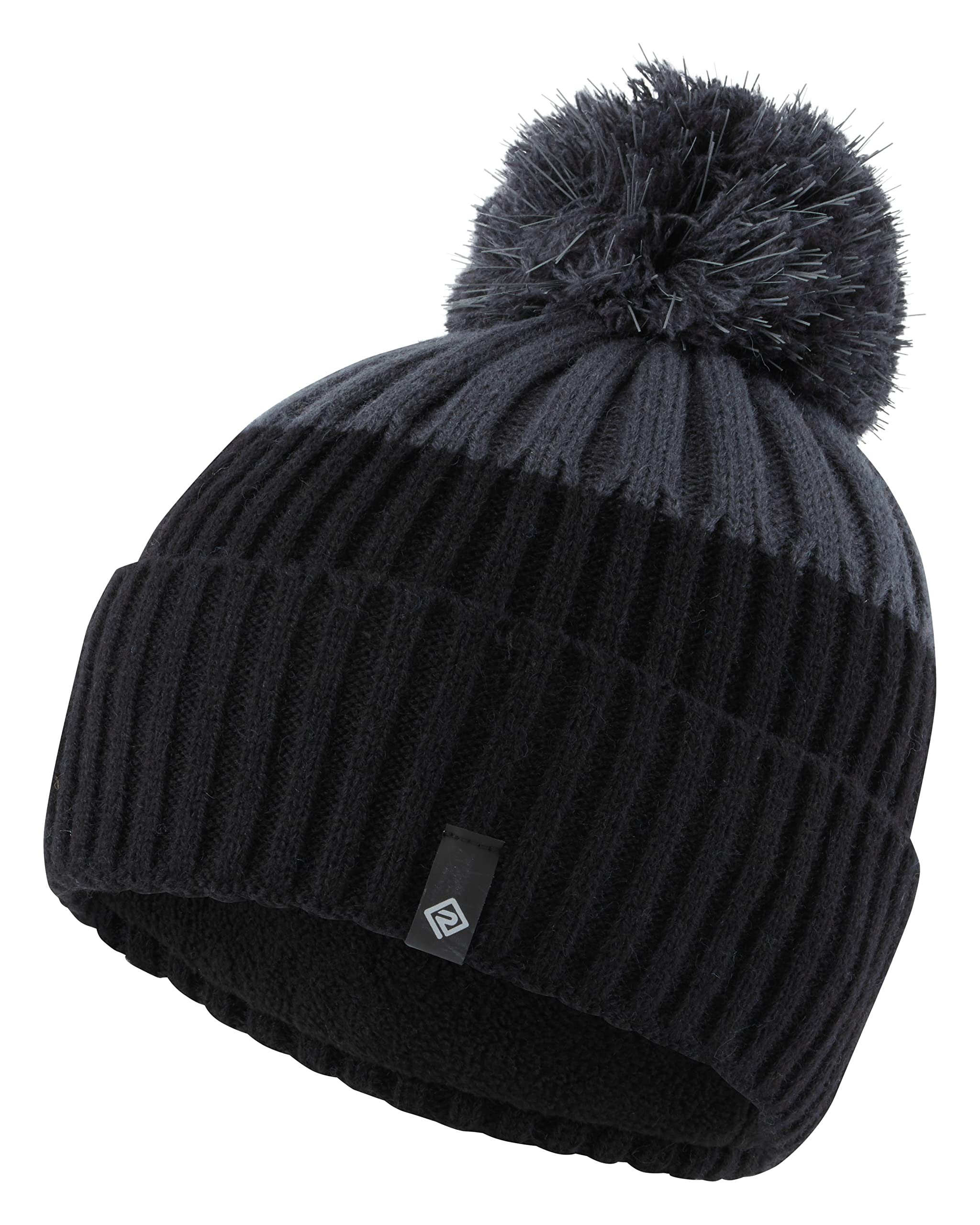 Ronhill Running, Bobble Hat, Black/Charcoal, O/S