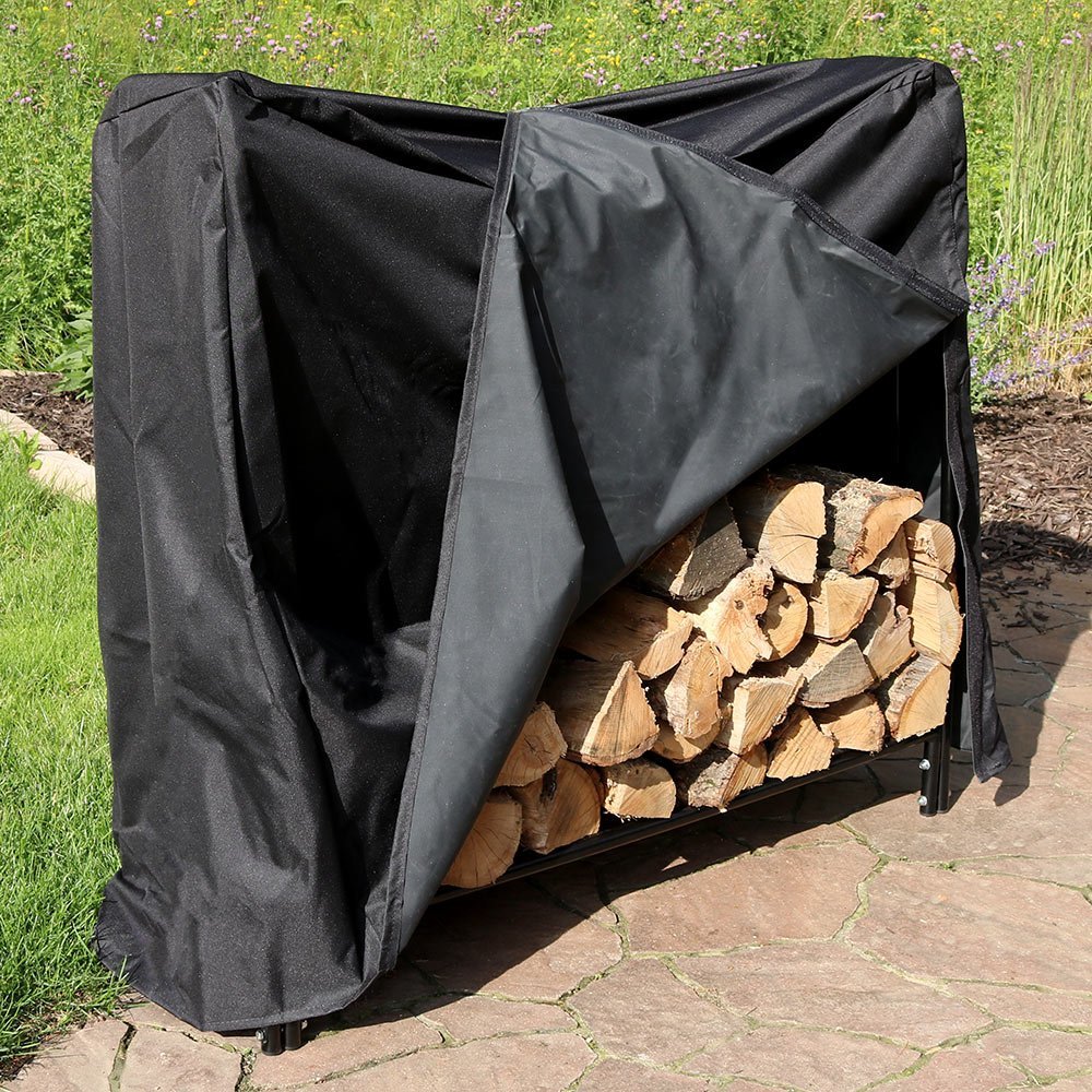 4 Sunnydaze+2+Foot+Firewood+Outdoor+Waterproof