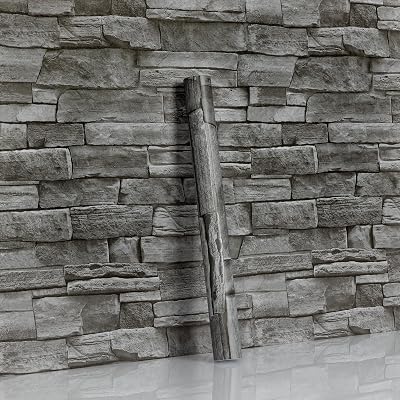 Hode Grey Brick Self Adhesive Wallpaper 44x300cm Vinyl Wrap