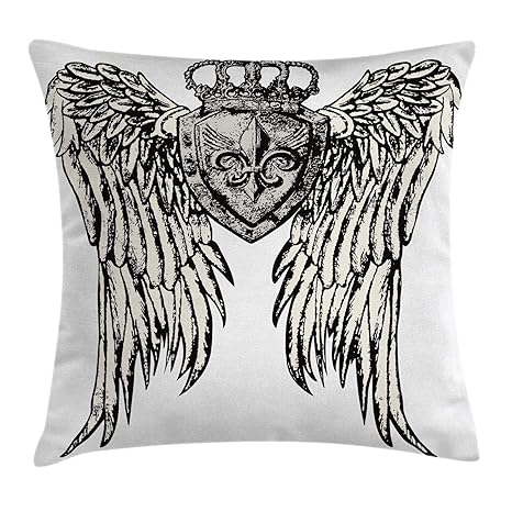 Amazoncom Lunarable Fleur De Lis Throw Pillow Cushion