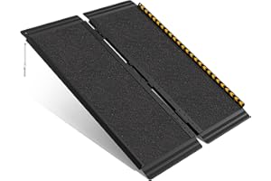 FACHNUO TOOL FACHNUO Portable Wheelchair Ramp 3 Feet, Non-Slip Aluminum Wheel Chair Ramp for Home Steps, Door Threshold Folding Wheelchair Ramps for Handicap, Stairs, Doorways, Entry, Scooter, 800LBS Capacity