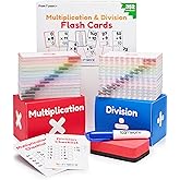 Multiplication Flash Cards, Math Flash Cards, Multiplication Division, Math Facts, Kids Games 2nd 3rd 4th 5th 6th Grade, Times Table | Bulk 352 Flashcards Set Ages 7-11