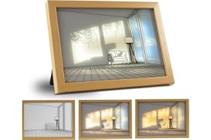 Nurluce Personalized Night Light,Light Up Christmas Frame,4d Painting Light,Table Lamp,Personalized Gifts,3 Color Luminous Christmas Gifts for Women Birthday Gifts