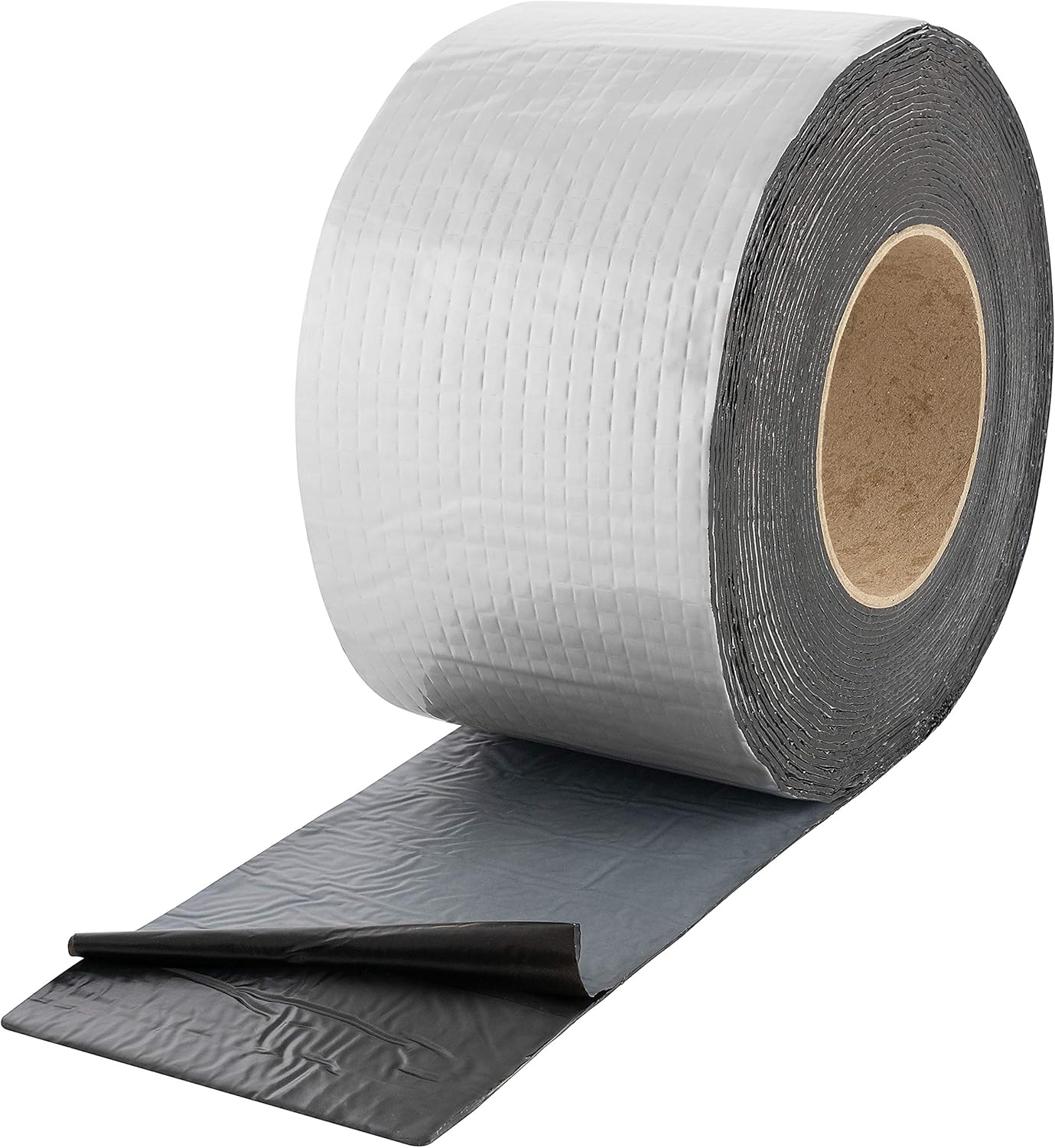 POPPSTAR Butyl Rubber Aluminium Foil Tape (10 m x 100 mm x 1.5 mm) Self-Adhesive Heavy-Duty Butyl Tape, Silver, 10m*100mm*1.5mm