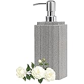 Marble Soap Dispenser for Bathroom, Amaauto Natural Marble Hand Liquid&Lotion Soap Dispenser Pump Bottle for Kitchen Bathroom Countertop Holds Dish Soap Shampoo Laundry Liquid Shower Gel