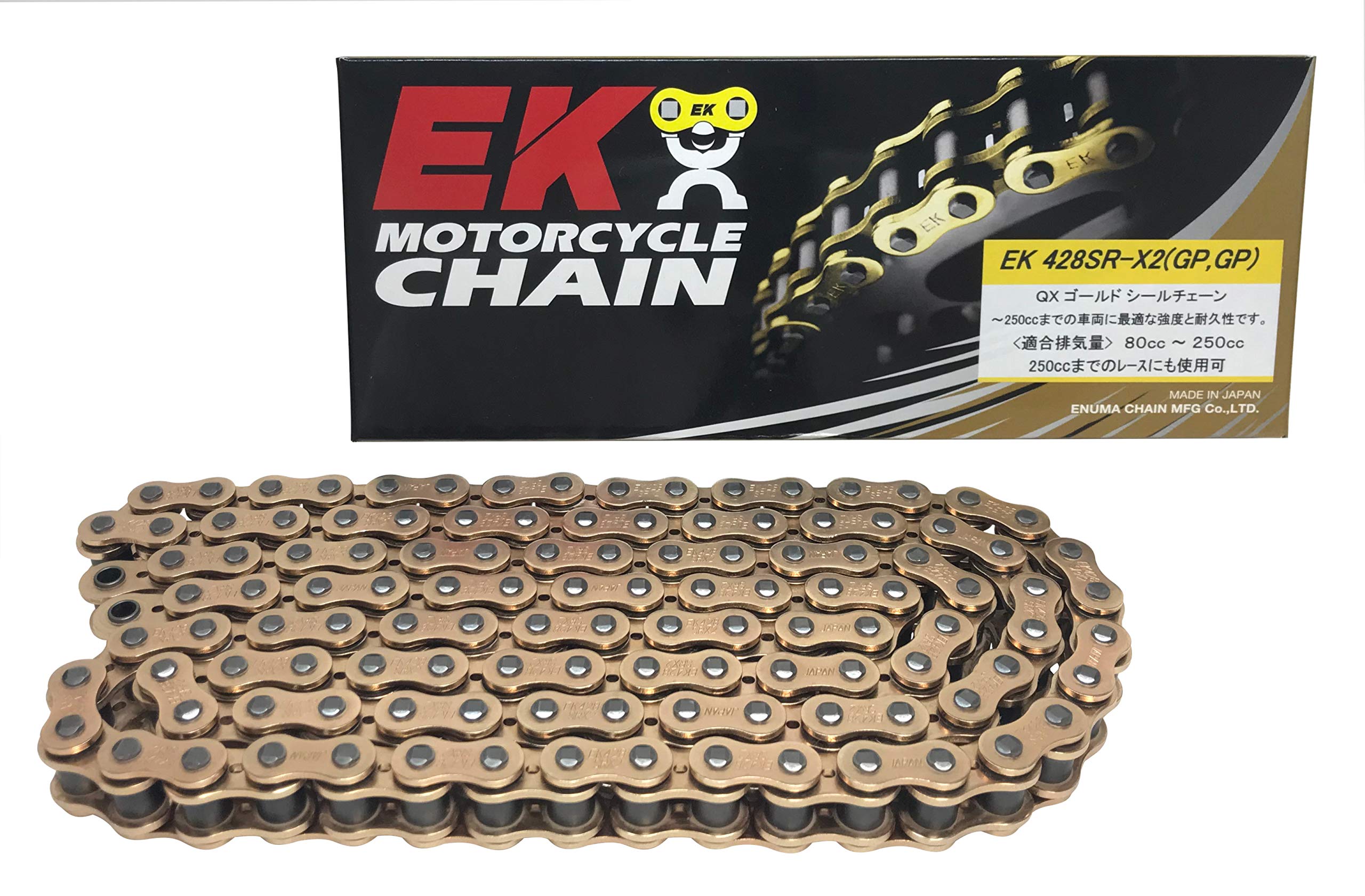 EK QXリングシールチェーン428SR-X2ゴールド104Lの商品画像