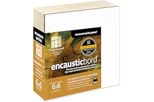 Ampersand Art Supply Wood Painting Panel: Museum Series Encausticbord, 1.5 Inch Cradle, 6" x 6"