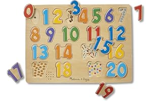 Melissa & Doug Numbers Sound Puzzle - 21 Pieces