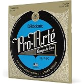 D'Addario Guitar Strings - Pro-Arte Classical Guitar Strings - EJ46C - Nylon Guitar Strings - Silver Plated Wrap, Composite Core, Clear Nylon Trebles - Hard Tension
