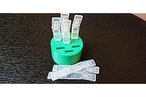 Round Eye Drop Vial Holder - Holds Seven (7) Vials - Perfect to Help Keep Track of Your Daily Usage, While Keeping Eye Drop vials Upright & conveniently Available - Made in USA - Znet3D (Green)
