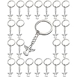 PHAETON 5OPCS Silver Angel Keychain Guardian Angel Charm Key Ring for Memorial Keyring Religious Gifts