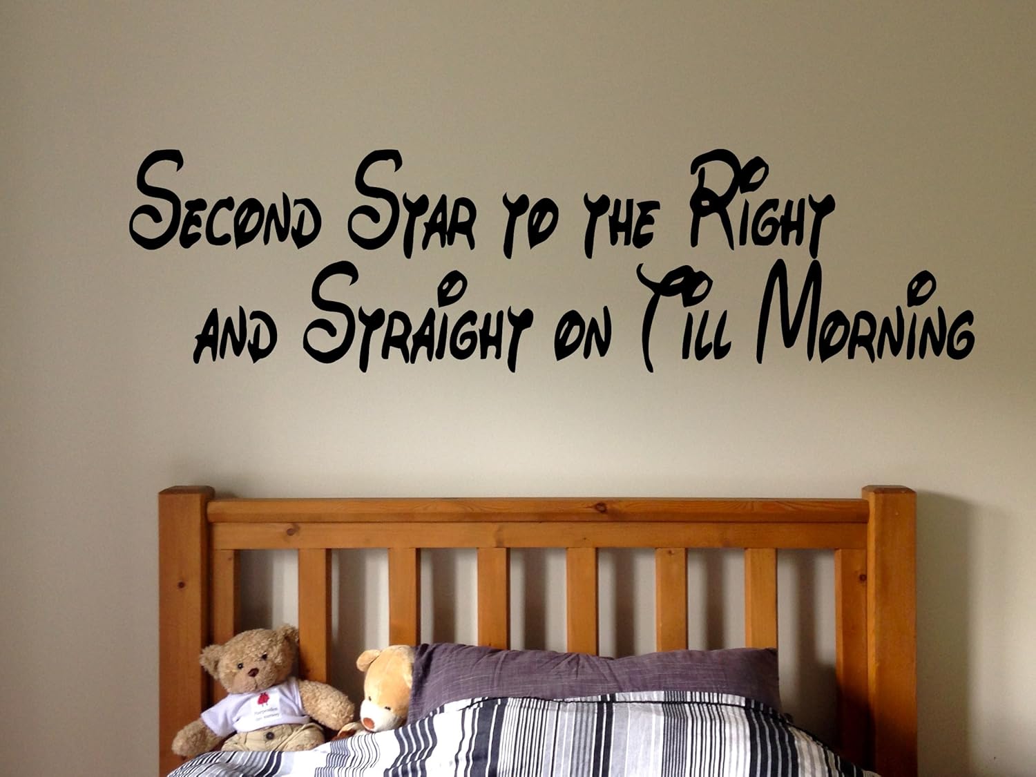 Amazon Com Wall Decal Sticker Bedroom Second Star To The
