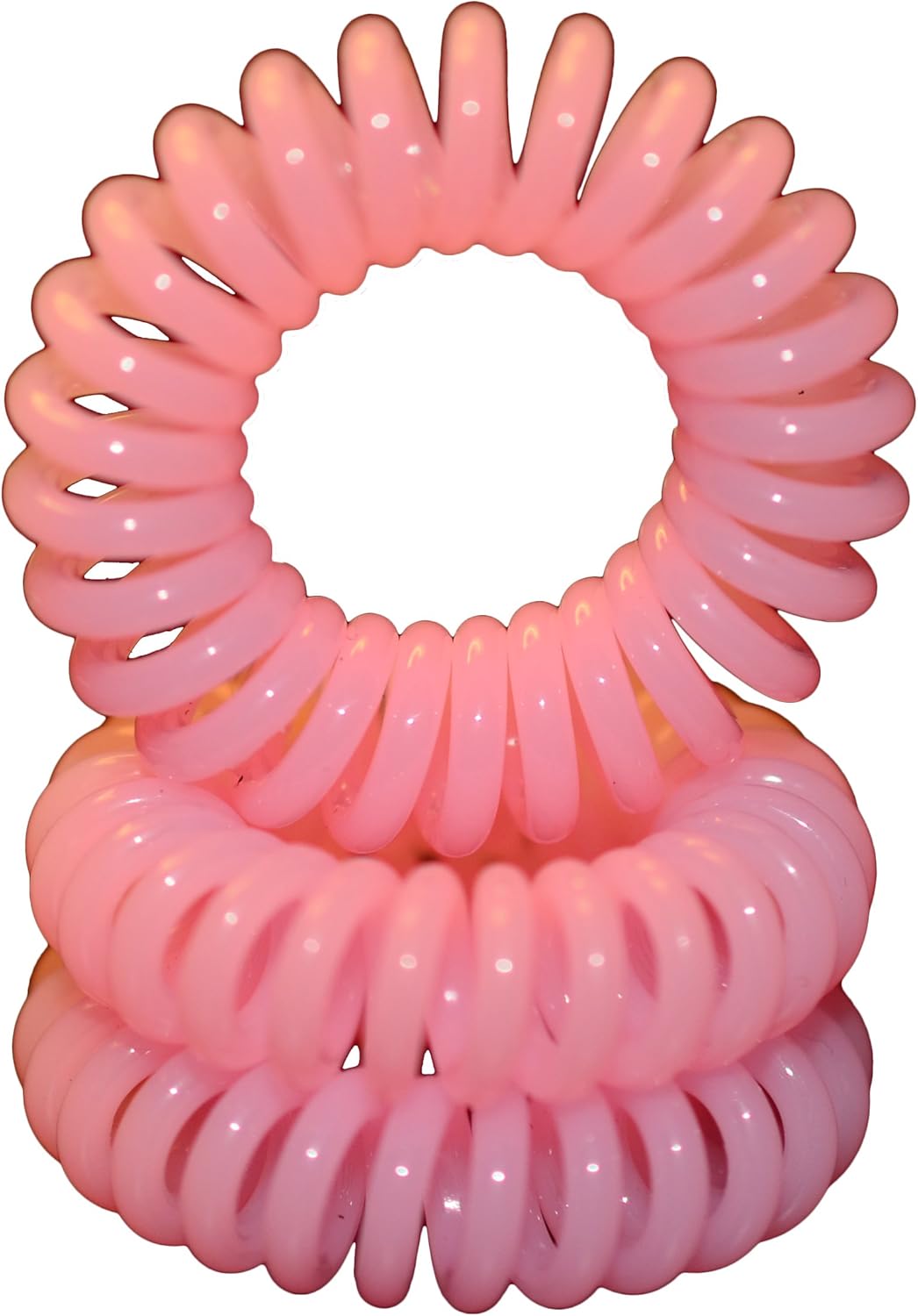 Miya® Plastic Mini Hair Scrunchie in Light Pink, Set of 3 Highquality