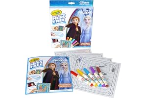 Crayola Frozen 2 Glitter Effects Color Wonder Set, Mess Free Coloring, Gift for Kids, 3, 4, 5, 6