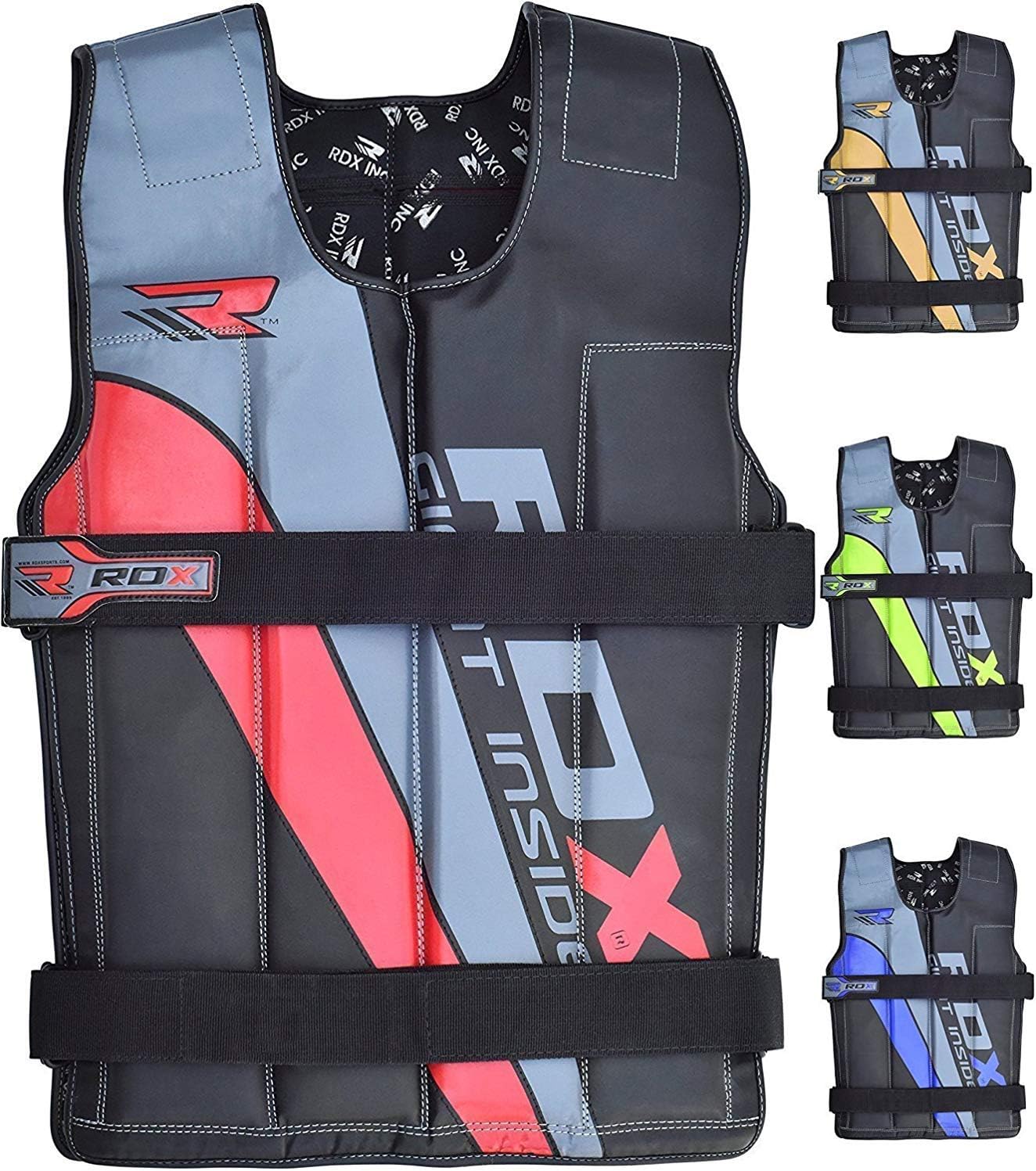RDX Adjustable Weighted Vest Crossfit Fitness 12KG & 14KG Weight Jacket