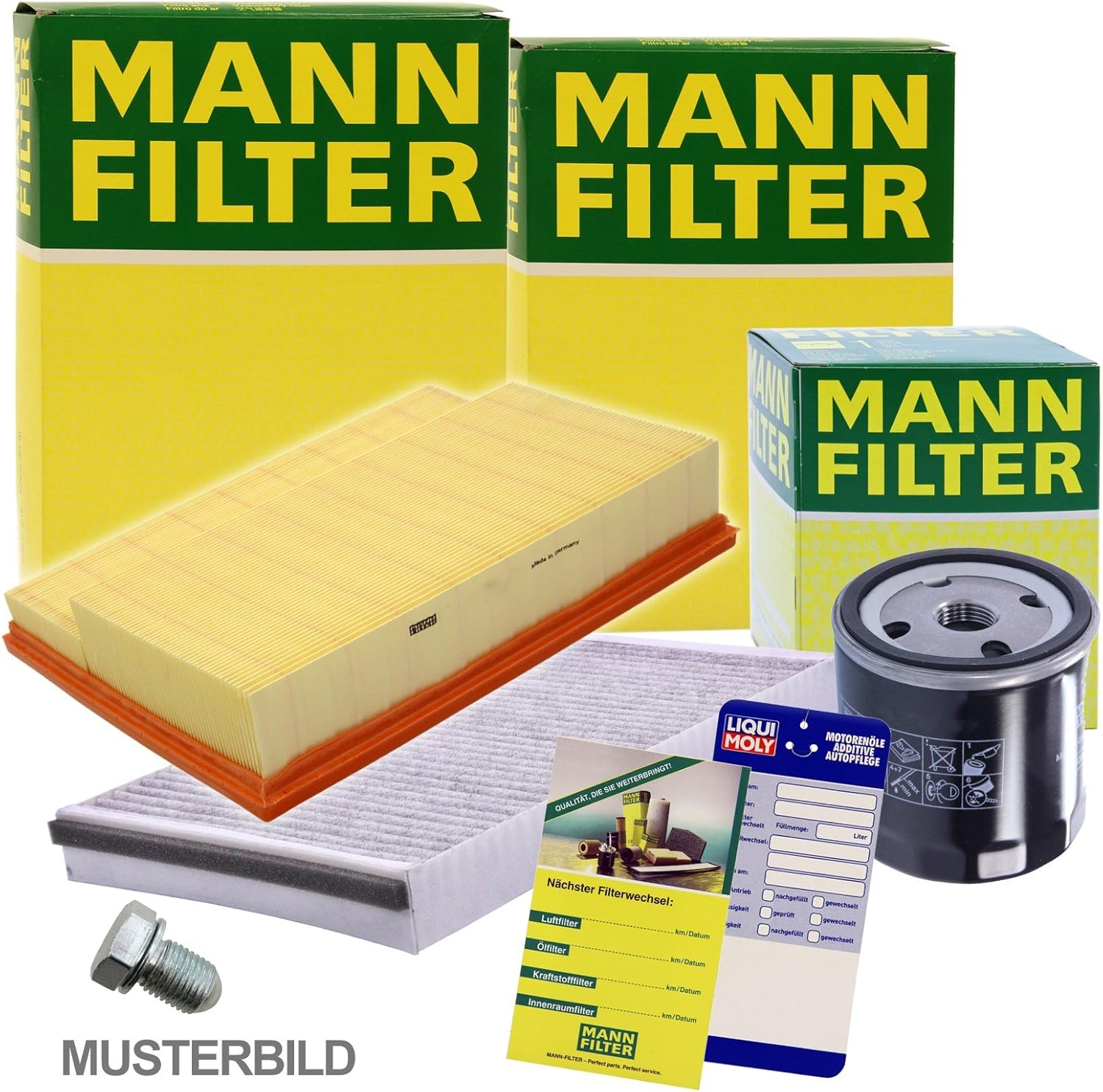 1x MANNFILTER Inspektionspaket Filtersatz SET A Amazon.de Auto