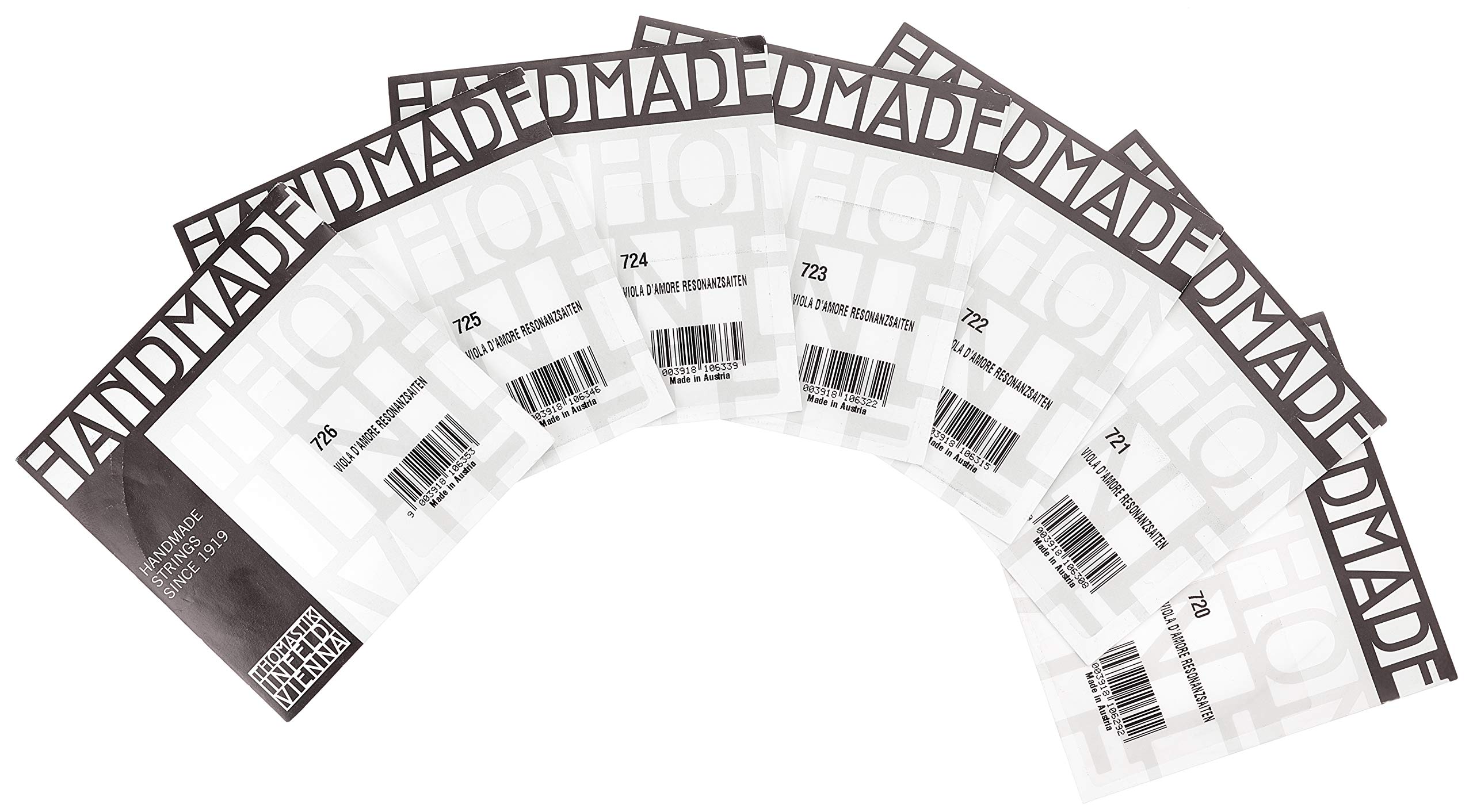 Thomastik Saiten für Viola d'amore Dominant Satz Resonanz für Mensur 38.5 cm Stahl umsponnen