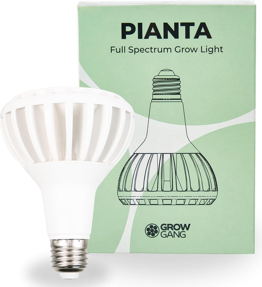 Grow Gang Pianta 18W Full Spectrum LED Grow Light E27 White 3400K 33.1 PPF