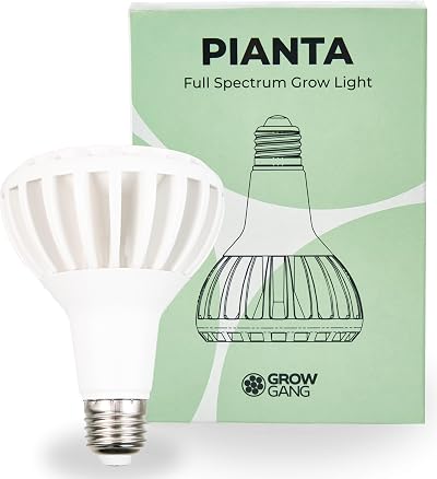 Grow Gang Pianta 18W Full Spectrum LED Grow Light E27 White 3400K 33.1 PPF