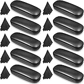 Flutesan 10 Pieces Hard Shell Eyeglass Case Eyeglass Pocket Sunglasses Case Eyeglass Case with Eyeglass Cloth for Men Women