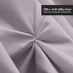 Nestl Dusty Purple Bed Skirt King Size, Pinch Pleat