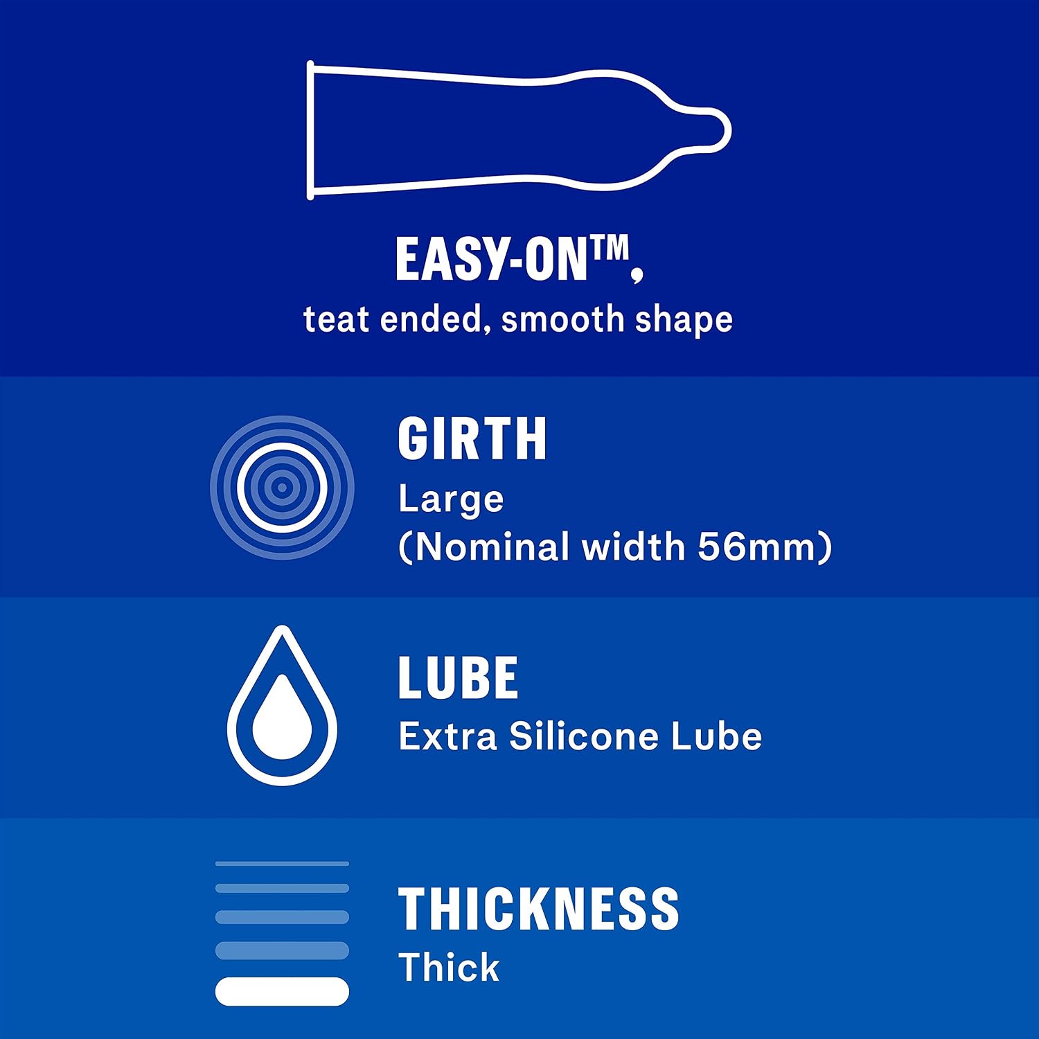 Durex Originals Extra Safe, 30 Condoms, Regular Fit, With Silicone Lube, Easy on Shape, Teat Ended, Increased Thickness, Natural Latex - Image 4