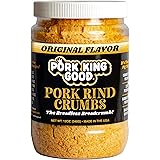 Pork King Good Low Carb Keto Diet Pork Rind Breadcrumbs! Perfect For Ketogenic, Paleo, Gluten-Free, Sugar Free and Bariatric 
