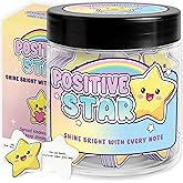 60 Positive Star Cards Jar - Stocking Stuffers For Teen Girls - Gift For Teenage Girls - Positive Affirmations Cards - Teen Girl Gifts Trendy Stuff - Emotional Support Gifts For Teenagers - Star Gift