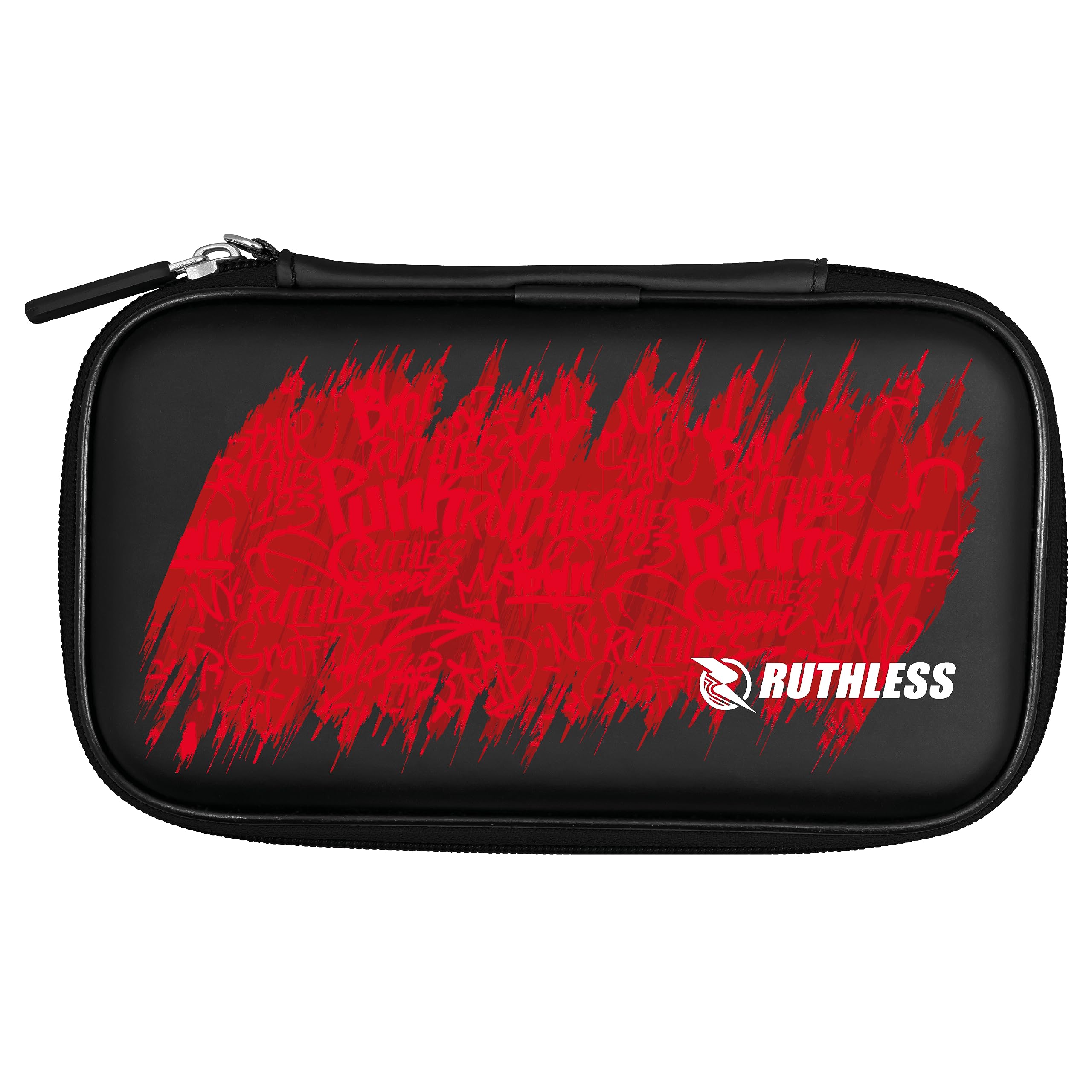 RUTHLESS Dart Case | Professional Darts Case Storage Wallet, Graffiti Red Design (W687)