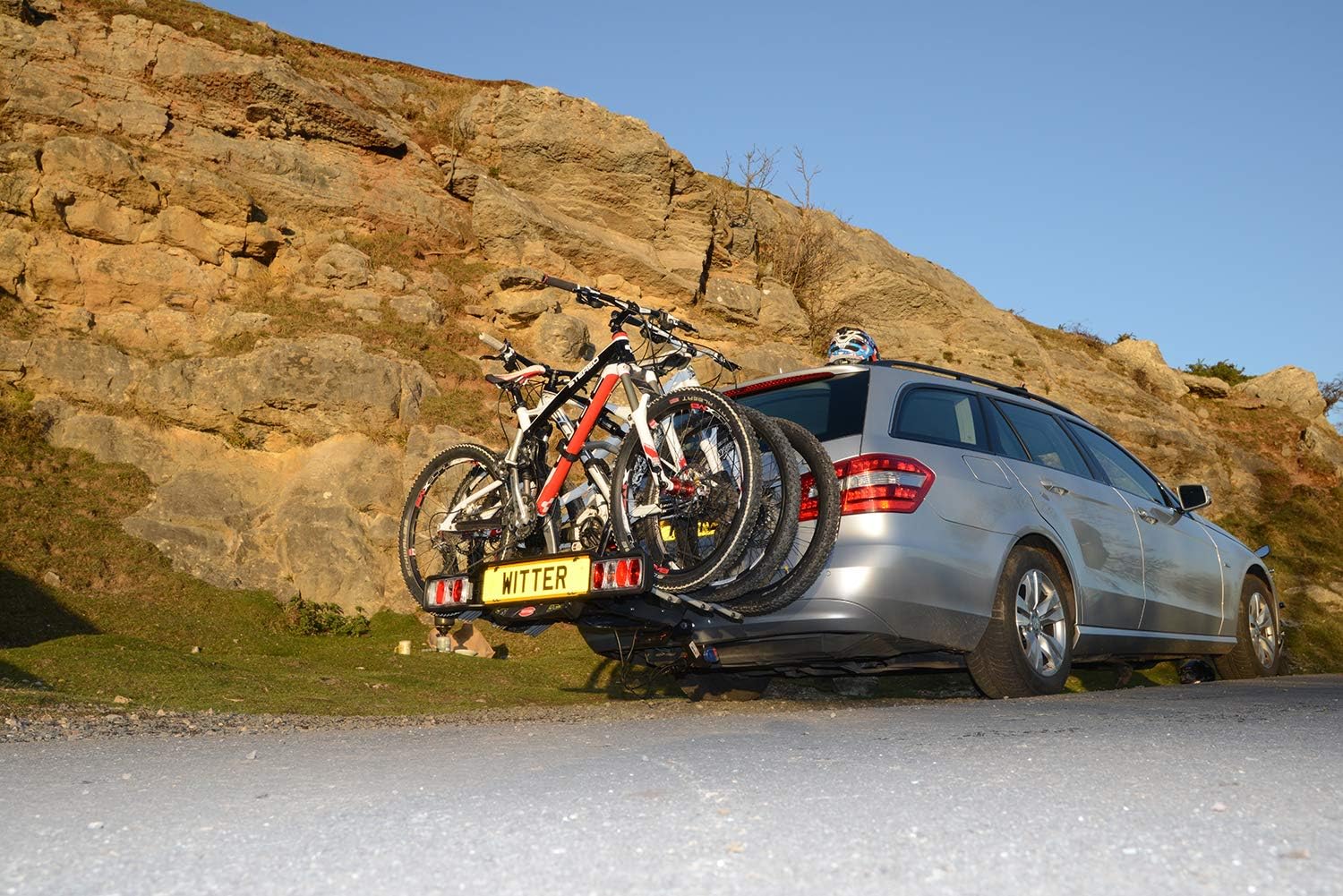 Witter ZX203 Bicyle Bolt-on Towball Mounted Bike Rack for 3 Bikes, black, silver, 3 Bike Carrier - Image 5