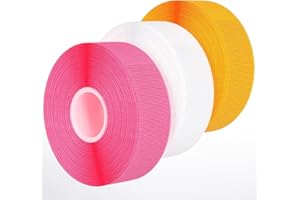 NOETSAUESRFS Thimbles for Hand Sewing & Quilting - 3 Pack Soft & Breathable Cotton Gauze Thimble Tape - Finger Protector for Hand Embroidery, Needlework, Needlepoint - Gift for Wives & Moms (Rainbow)