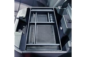 JKCOVER Center Console Organizer Tray Compatible with (2019-2023 2024) Chevy Silverado 1500/GMC Sierra 1500 and 2020-2024 Silverado/Sierra 2500/3500 HD - Full Console w/Bucket Seats ONLY，Black trim